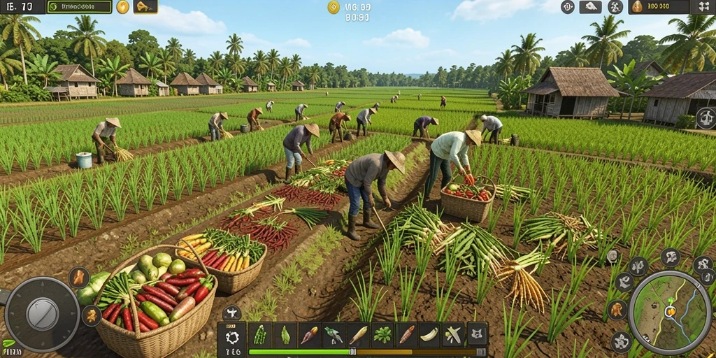 Tampilan awal yang menarik dengan pilihan karakter.