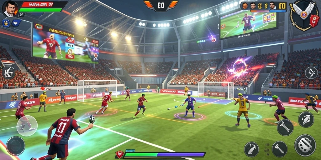 Tampilan awal permainan yang menarik dan penuh warna.